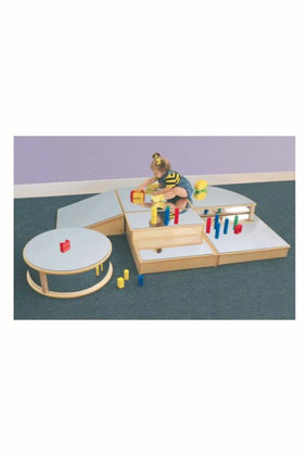 Infant Floor Mirror Set – Montessori Sensory Activity Mirrors for Babies by Alphabet Trains & Toys