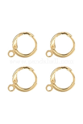Jewelry Making Huggie Hoop Earrings – Real 18K Gold Plated Brass Findings