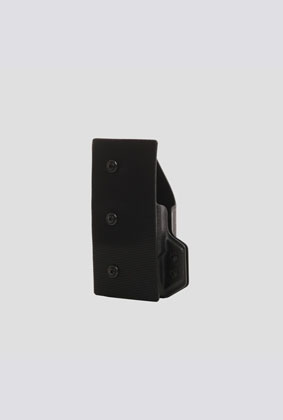 KYDEX Holster with VELCRO® Hook Attachment Panel (Light Bearing) – Black