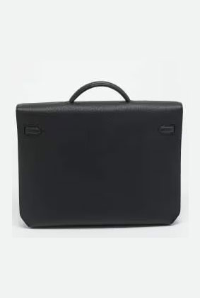 Hermès Kelly Dépêches 36 Noir Togo Leather Briefcase