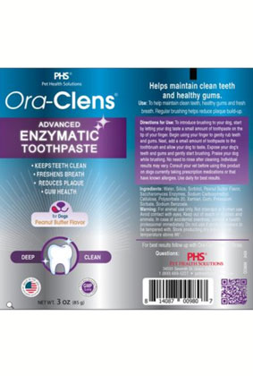 Ora-Clens Advanced Enzymatic Toothpaste Peanut Butter Flavor (3 oz)