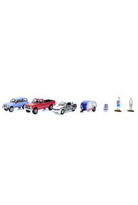 "Summer Cookout Diorama" Set of 7 pieces