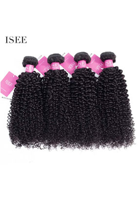 ISEE Hair Mongolian Kinky Curly Bundles