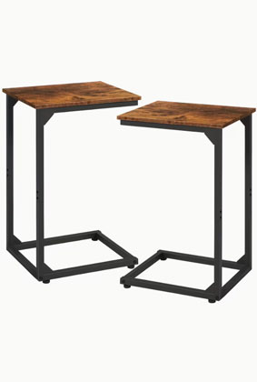 AMHANCIBLE C-Shaped End Table (1/2 pcs) – Sofa Small Side Table