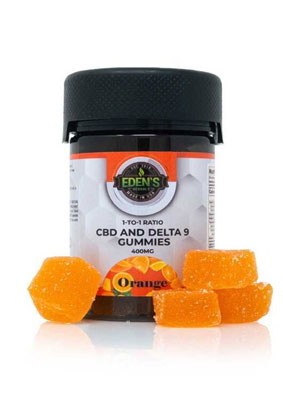 Balanced 1:1 CBD Gummy Squares – 400 MG Total Cannabinoid Content