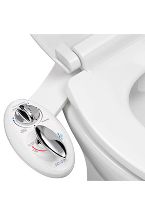 Warm Water Dual-Nozzle Bidet Attachment with Adjustable Temperature & Pressure Warm Water Dual-Nozzle Bidet Attachment with Adjustable Temperature & Pressure
